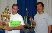 Top place finisher Jerry Meinzinger with his trophy -- and cheque! (2008)